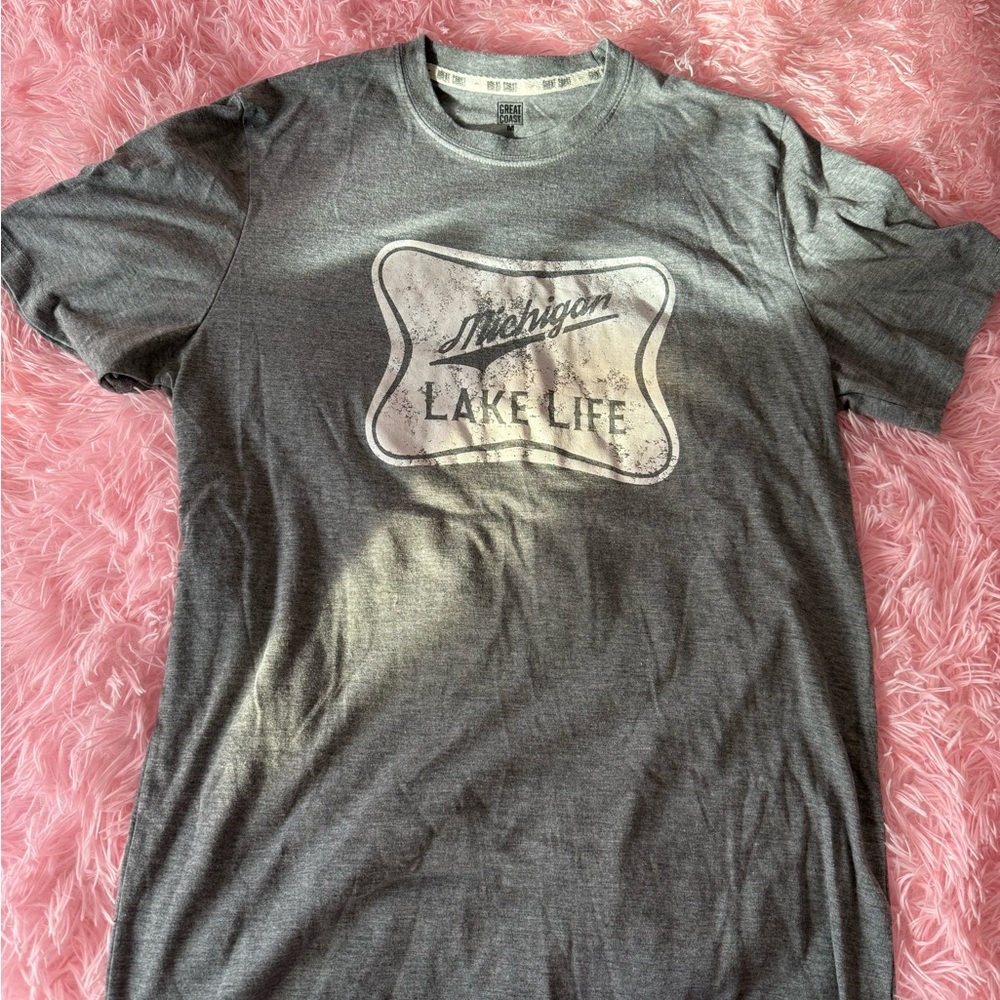 Michigan Lake Life Gray T-Shirt